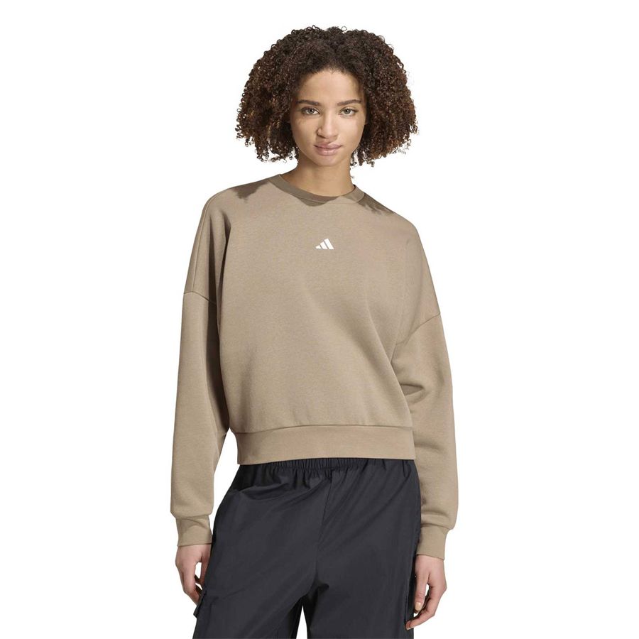 Essentials Small Logo Feel Cozy Sweatshirt felpa girocollo da donna Adidas | KF8417X